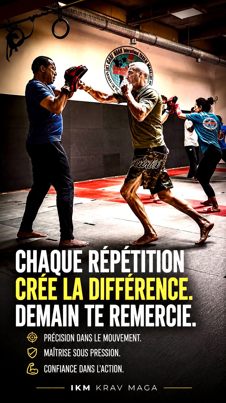 Chaque répétition crée la différence. Demain te remercie - Krav Maga Uccle Calevoet
